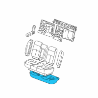 OEM 2003 Buick Century Pad Asm, Rear Seat Cushion Diagram - 88898767