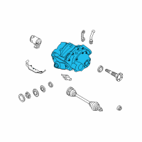 OEM 2008 BMW X6 Rear Axle Differential Diagram - 33-10-7-582-389