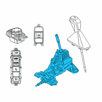 OEM 2020 BMW X1 Transmission Gear Shifter Box Diagram - 61-31-7-950-472