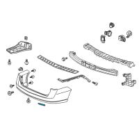 OEM 2011 Honda Odyssey Reflector Assy., R. RR. Diagram - 33505-TK8-A01