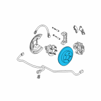 OEM 2003 Buick LeSabre Rear Brake Rotor Diagram - 18060236