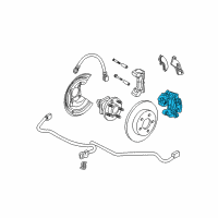 OEM 1998 Buick Park Avenue Caliper Asm, Rear Brake Diagram - 88962829