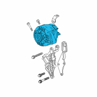 OEM Chevrolet Malibu Alternator Diagram - 25922329