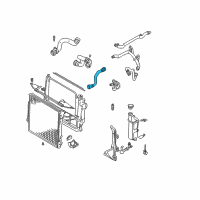 OEM BMW X5 Cooling System Water Hose Diagram - 11-53-7-500-735