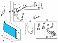 OEM Hyundai Tucson CONDENSER ASSY-COOLER Diagram - 97606-N7600