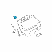 OEM 2006 BMW 530xi Left Trunk Lid Hinge Diagram - 41-62-7-210-667