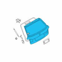 OEM 2006 BMW 530xi Trunk Lid Diagram - 41-62-7-130-799