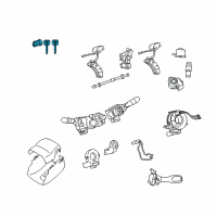 OEM 2015 Toyota Tundra Cylinder & Keys Diagram - 69057-02361