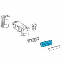 OEM Toyota Land Cruiser Heater & AC Control Diagram - 55900-60M10-E0