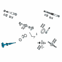 OEM 2019 Jeep Wrangler Rear Axle Shaft Diagram - 68401306AA