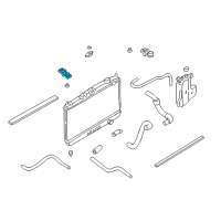 OEM Nissan Frontier Bracket-Radiator Mounting, Upper Diagram - 21543-8B400