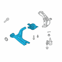 OEM Honda Accord Arm, Left Front (Lower) Diagram - 51360-TVA-A04