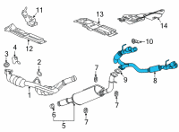 OEM Chevrolet Tahoe MUFFLER ASM-EXH RR (W/ EXH PIPE) Diagram - 84964232