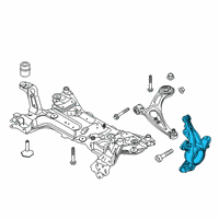 OEM 2020 Lincoln Corsair KNUCKLE - FRONT WHEEL Diagram - LX6Z-3K185-A