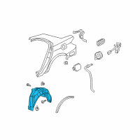 OEM 2009 Acura RL Fender, Right Rear (Inner) Diagram - 74551-SJA-A02