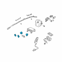 OEM 2005 Acura RL Sensor Assembly, Side Impact (Denso) Diagram - 77970-SJA-B11