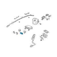 OEM 2007 Acura RL Sensor Assembly, Satellite Safing (Denso) Diagram - 77975-SJA-A21