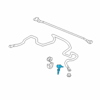 OEM 1996 Acura Integra Link Assembly, Front Stabilizer Diagram - 51320-ST7-003
