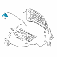 OEM Lincoln Navigator Safety Catch Diagram - JL7Z-16892-A