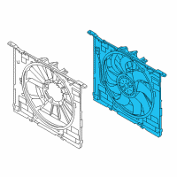 OEM BMW 530i xDrive Fan Housing Diagram - 17-42-7-953-400