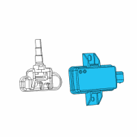 OEM 2020 Ram ProMaster 1500 Module-Tire Pressure Monitoring Diagram - 68158118AC