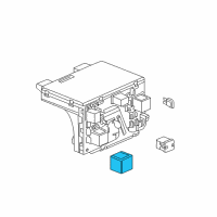 OEM 2005 Saturn Ion Relay, Headlamp Diagram - 24432680