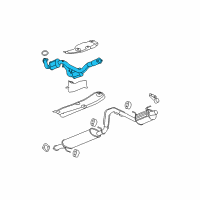 OEM GMC Envoy 3Way Catalytic Convertor Assembly (W/ Exhaust Manifold P Diagram - 15813517