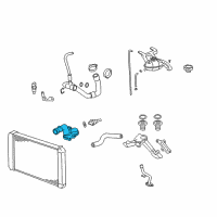 OEM 2006 GMC Savana 3500 Housing, Engine Coolant Thermostat Diagram - 98099903