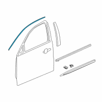 OEM Cadillac XTS Reveal Molding Diagram - 23143403