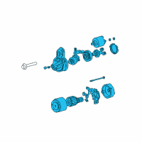 OEM 2005 Hyundai Tiburon Starter Assembly Diagram - 36100-23071