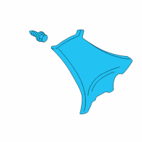 OEM 1999 Honda Accord Garnish Assy., R. RR. Pillar *B96L* (LIGHT LAPIS) Diagram - 84131-S84-A02ZA