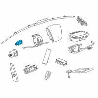 OEM 2014 Chevrolet Malibu Front Sensor Diagram - 13502340