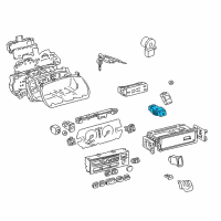 OEM 1997 Lexus ES300 Switch Assy, Hazard Warning Signal Diagram - 84332-20350