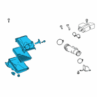 OEM 2011 Toyota FJ Cruiser Air Cleaner Assembly Diagram - 17700-31871