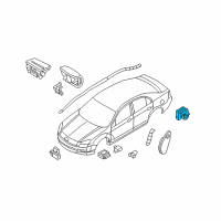 OEM 2006 Lincoln Zephyr Side Sensor Diagram - 9E5Z-14B345-A