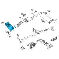 OEM 2014 Ram ProMaster 3500 Catalytic Converter Diagram - 52022454AC