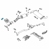 OEM 2015 Ram ProMaster 3500 Bracket-Exhaust Hanger Diagram - 68224817AA