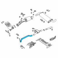 OEM 2017 Ram ProMaster 3500 Exhaust Pipe Diagram - 52022464AC