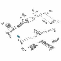 OEM 2015 Ram ProMaster 3500 Bracket-Exhaust Hanger Diagram - 52022478AA