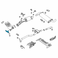 OEM 2017 Ram ProMaster 3500 Bracket-Exhaust Hanger Diagram - 52022476AB