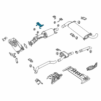 OEM 2015 Ram ProMaster 3500 Bracket-Exhaust Pipe Diagram - 68134419AA