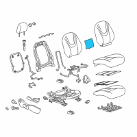 OEM 2011 Chevrolet Volt Seat Back Heater Diagram - 20897260