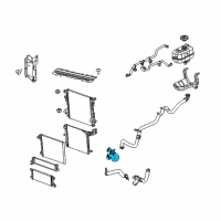 OEM 2020 Jeep Gladiator Hose-Radiator Inlet Diagram - 68280782AD