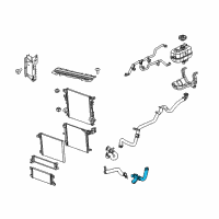 OEM 2021 Jeep Wrangler Hose-Radiator Outlet Diagram - 68280778AA