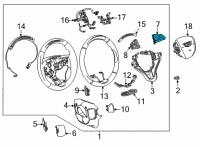 OEM 2021 Cadillac Escalade ESV Audio Switch Diagram - 13540495