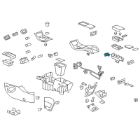 OEM 2010 Buick Enclave Release Handle Diagram - 22844266