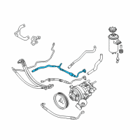 OEM 2008 BMW Alpina B7 Return Pipe Diagram - 32-41-6-753-820