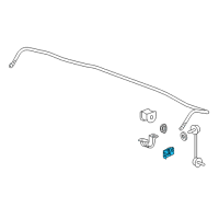 OEM 2019 Acura RLX Bracket, Right Rear Link Stabilizer Diagram - 52512-TY3-A00