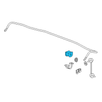 OEM 2015 Acura RLX Bush, Rear Stabilizer Holder Diagram - 52306-TY2-A01