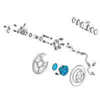 OEM 2014 Acura TSX Bearing Assembly, Rear Hub Unit Diagram - 42200-TA0-A51